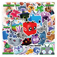10/30/50PCS Game Pet Simulator X Stickers Cartoon Cute Graffiti PVC Decals for Kid Toy Gift DIY Bike Phone Skateboard Notebook