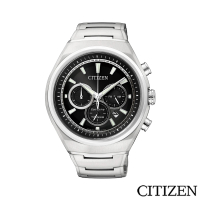 【CITIZEN 星辰】超級鈦三眼計時腕錶(CA4021-51E)
