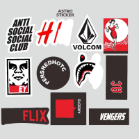 11 PCS Anti Sosial Series / stiker aesthetic / stiker helm / stiker kulkas / stiker kaca / siker /St