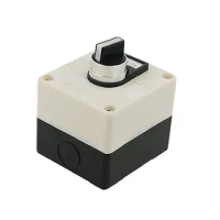 4 Pieces Screw Terminals Rotary Switch Push Button Control Box