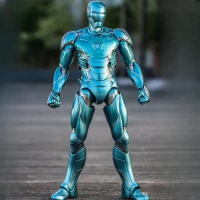 Hot Toys Original Model Kit Mms 1/6 The Avengers 4 Iron Man Mk85 Holographic Anime Action Figure Model Robot For Boys 300mm Gift