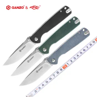 +-57HRC FBknife Ganzo G6805 8CR14 blade G10 Handle EDC Folding knife Camping tool Hunting Pocket Knife tactical outdoor tool
