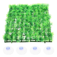 Washable Aquarium Grass Pad Artificial Grass Carpet Reusable Fake Grass Mat Aquarium Accessory