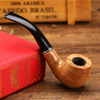 Classic Wood Pipes Chimney Filter Wood Smoking Pipe Herb Tobacco Pipe Cigar Narguile Gift Grinder Smoke Cigarette Holder