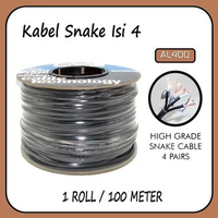 Kabel snake profesional 4 channel 100 Meter - Kabel Snake Isi 4 Original AL 400