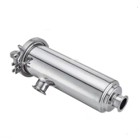 SUS316 Stainless Steel Elbow Fit 19/25/32/38/51/63mm Pipe x 1.5" 2" 2.5" Tri Clamp In-line Filter Strainer Homebr