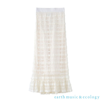 earth music  針織蕾絲半身裙