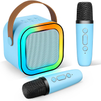 Karaoke MachinePortable Karaoke Machine with 2 Wireless Microphones4-12 Years Old Girls Birthday Gif