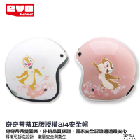 EVO 奇奇蒂蒂 正版授權安全帽 贈原廠長鏡片 現貨 迪士尼 3/4 半罩 花栗鼠 奇奇 蒂蒂 騎士帽 哈家人