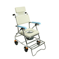 永大醫療~均佳 鋁合金有輪可躺便器椅 JCS-207 特惠價6680元