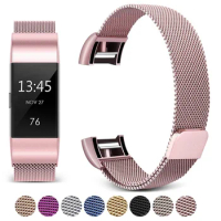 Multicolor Stainless steel magnetic strap for Fitbit charge2 series