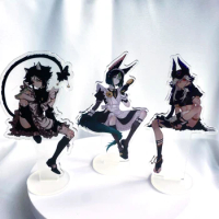 Anime Acrylic Stand 15cm Game Figures Zhongli Venti Xiao The wanderer Scaramouche Heizou Ayato Cute Model Plate Fans Gift