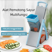 Alat Potong Sayur Multifungsi - Chopper Pengiris Kentang Bawang & Jahe Aman untuk Jari Praktis untuk