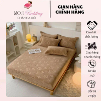 [ MOJI ] Ga Gối Nỉ Nhung Dập Nổi Họa Tiết Sang Trọng , Chất Liệu Mềm Mịn , Làm Ấm Tốt