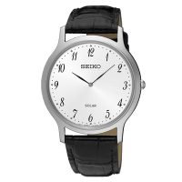 SEIKO 精工錶 超薄皮帶錶款 V115-0BE0W(SUP863P1)38mm