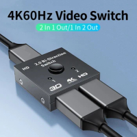 4K HDMI-compatible 2.0 2 Port 2x1 1x2 Switch KVM Bi Directional Switcher UHD 4Kx2K 3D HD 2 Input 1 Output HDMI Splitter 60Hz
