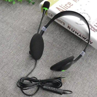 Universal USB Noise Cancelling Wired Headphones Microphone USB Headset With Microphone For PC /Laptop/Computer