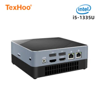 TexHoo Mini PC Computer Gaming AMD Ryzen7 7840HS R5 5500U Intel Core i7 1165G7 i5 1335U CPU Windows 11 Pro NUC Office DDR5 NVMe