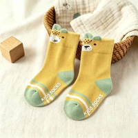 OEM SK-P378 Kaos Kaki Anak Animal Sock 3D Kaus kaki Panjang Cute Karakter Hewan Anti Slip Bayi Unise