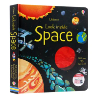 Usborne Look Inside Space, Children's books aged 4 5 6 7, English Popular science picture books, 9781409523383