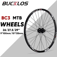BUCKLOS BC3 26/27.5/29 inch Bike Wheels Quick Release Mountain Bike Wheelset Disc Brake Aluminum MTB Front Rear Wheel Bike Parts
