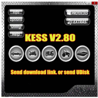 Newest Car Software KESS V2.80 Send Udisk For Kess V5.017 Ksuite 2.53 2.47 Ktag V2.25 Online Version Master ECU Chip Tuning Tool