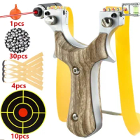 Laser Aiming Slingsshot Metal Bow Head Super Thick Grip Outdoor Hunting Shooting Competition Slingshot Simpleshot Dart Guns Toy