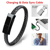 Bracelet USB Cable For iPhone 12 11 Pro X XS Max 6 6s 7 8 Plus Apple iPad Fast Charge Mobile Phone Cord Short Charger Data Wire