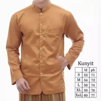 Baju Koko Haibah Terompah Polos Pria Lengan Panjang Putih Bahan Toyobo Premium Terbaru Terlaris 2026