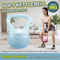 BG SPORT Kettlebell Lunak 5KG | Dumbell Set | Peralatan Kebugaran Rumah | Neoprene Soft Kettlebell B