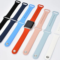 Silicone Strap for iwatch8 S7 S6 S9 SE Wristband Apple watch Series Strap Wristband Sports Strap 45mm 41mm 44mm 40mm