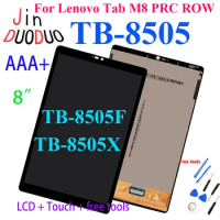 8.0"Original For Lenovo Tab M8 PRC ROW TB-8505X TB-8505F LCD Display Touch Screen Digitizer Assembly For Lenovo TB-8505 Display