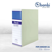 Ordner Pipe Binder 2 LUBANG + MICA OVERLAY A4 100 MM – 1178 KING JIM ( DIJUAL PER PCS )