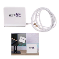 Band 2.4/5Ghz/6Ghz High Directional Extension Antenna for Intel AX210/200 Wifi 6E /6/5 Adapter Wifi6 F19E