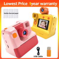 Kids Instant Camera Print Camera For Children Camera 1080P HD Digital Camera Photo Paper Child Toy Camera For Christmas Gift