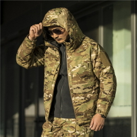 【巴黎精品】戰術外套軍事夾克-加絨衝鋒衣迷彩機能男外套2色a1aw13