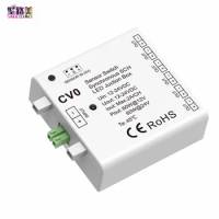 12-24VDC 6CH Sensor Switch Synchronous LED Juction Box CV0 60W 2A/CH For Indoor Single Color Strip Lighting Lights Application