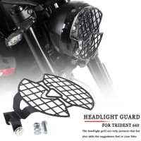 Motorcycle Accessories Trident 660 Headlight Guard Protector Grill Cover For Trident 660 Trident660 2021