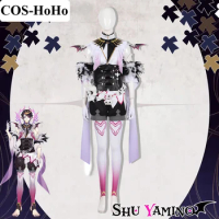 COS-HoHo Anime Vtuber Nijisanji Shu Yamino Game Suit Gorgeous Uniform Cosplay Costume Halloween Party Outfit Custom Any Size