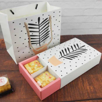 18.5x12.5x5cm Simple flip box,moon cake,egg yolk,crisp,biscuit sugar,candy packing box(100piece\lot)