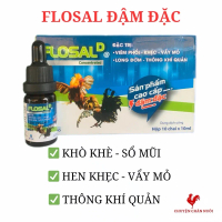 Sản Phẩm FLOSAL D Mới, Cải Tiến Hơn, Dùng Cho Gà Khò Khè, Sổ Mũi, Phù Mặt, CRD,…Chai 10ml