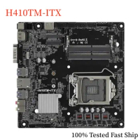For Asrock H410TM-ITX Motherboard H410 64GB LGA 1200 DDR4 Mini-ITX Mainboard 100% Tested Fast Ship