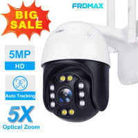 5MP WiFi IP Camera 5X Optical Zoom Video Surveillance 3MP Wireless CCTV Cam NVR Outdoor Security Protection PTZ Camera Alexa