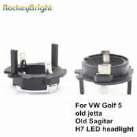 Rockeybright H7 led headlight retainer clip for Volkswagen OldJetta Sagitar golf 5 led h7 adapter headlamp socket h7 bulb holder