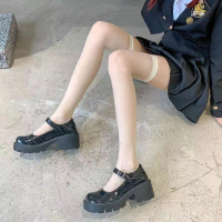 JK Calf Socks for Women, Summer Thin Transparent Pantyhose, Breathable Ins Style, Versatile Mid-Calf