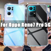 Clear Phone Case for Oppo Reno7 Pro 5G TPU Transparent Case for Oppo Reno 7 7Pro 6.55" PFDM00 Shockproof Anti-scratch Covers