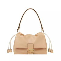 Fendi Mamma Baguette Medium Nappa Leather Bag Pale Pink