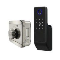 Barrel Electronic Tuya Fingerprint Padlock Bluetooth Mobile App Electric Motor Door Lock Actuator