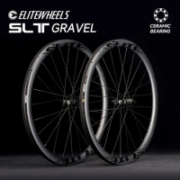 ELITEWHEELS SLT GRAVEL Carbon Wheelset Ceramic Bearing Disc Brake Cyclocross 700C Wheels Center Lock SHIMAN0 XDR Hub 35x32mm Rim