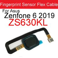 Touch ID Fingerprint Sensor Scanner Flex Cable For Asus ZenFone 6 2019 ZS630KL 6Z Home Return Key Menu Button Replacement Parts
